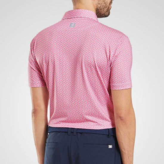 Picture of FootJoy Men's Citrus Print Lisle Golf Polo Shirt