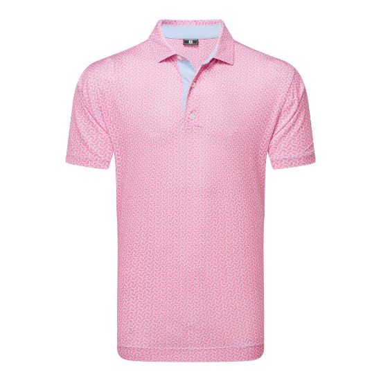 Picture of FootJoy Men's Citrus Print Lisle Golf Polo Shirt