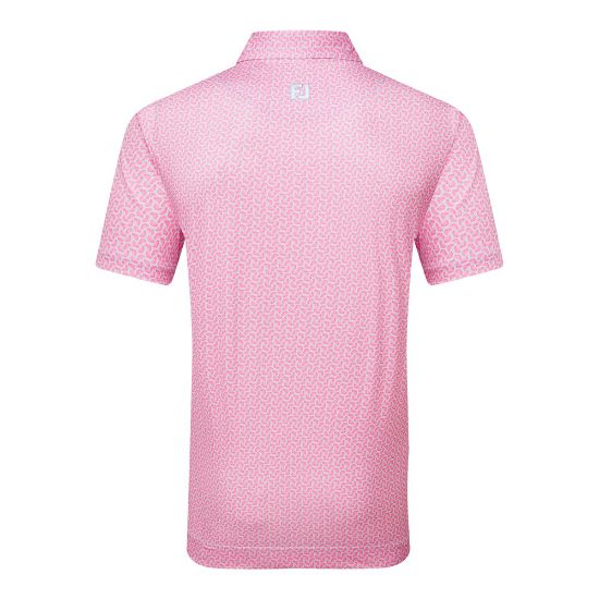 Picture of FootJoy Men's Citrus Print Lisle Golf Polo Shirt