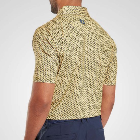 Picture of FootJoy Men's Citrus Print Lisle Golf Polo Shirt