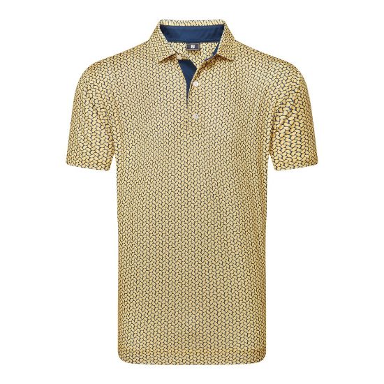 Picture of FootJoy Men's Citrus Print Lisle Golf Polo Shirt