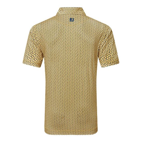 Picture of FootJoy Men's Citrus Print Lisle Golf Polo Shirt