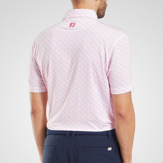 Picture of FootJoy Men's Figure Print Lisle Golf Polo Shirt