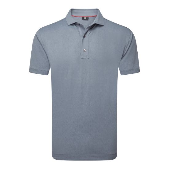 Picture of FootJoy Men's Etched Texture Print Lisle Golf Polo Shirt