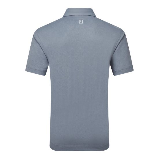 Picture of FootJoy Men's Etched Texture Print Lisle Golf Polo Shirt