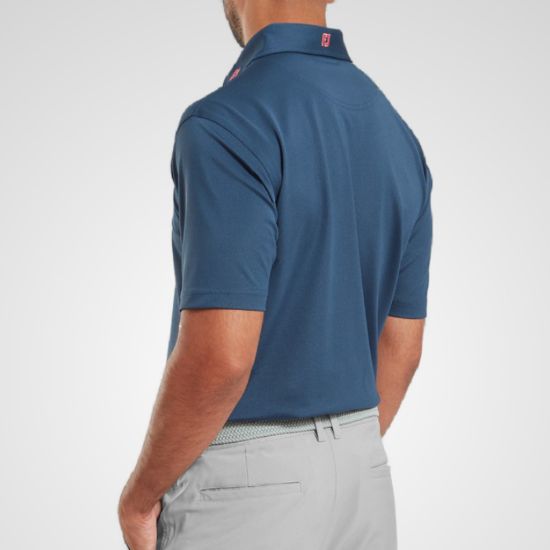 Picture of FootJoy Men's Stretch Pique Solid Golf Polo Shirt