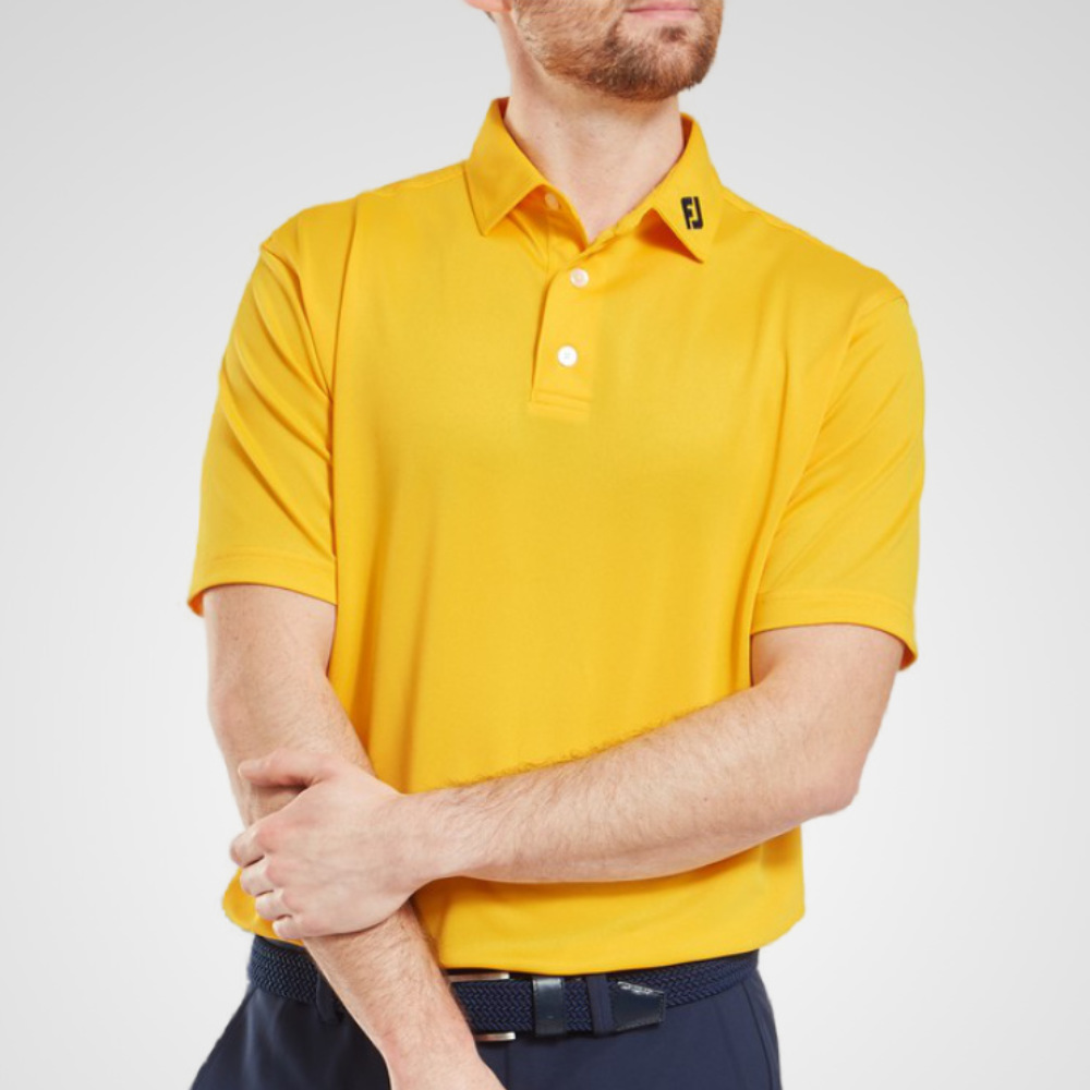 FootJoy Men's Stretch Pique Solid Golf Polo Shirt