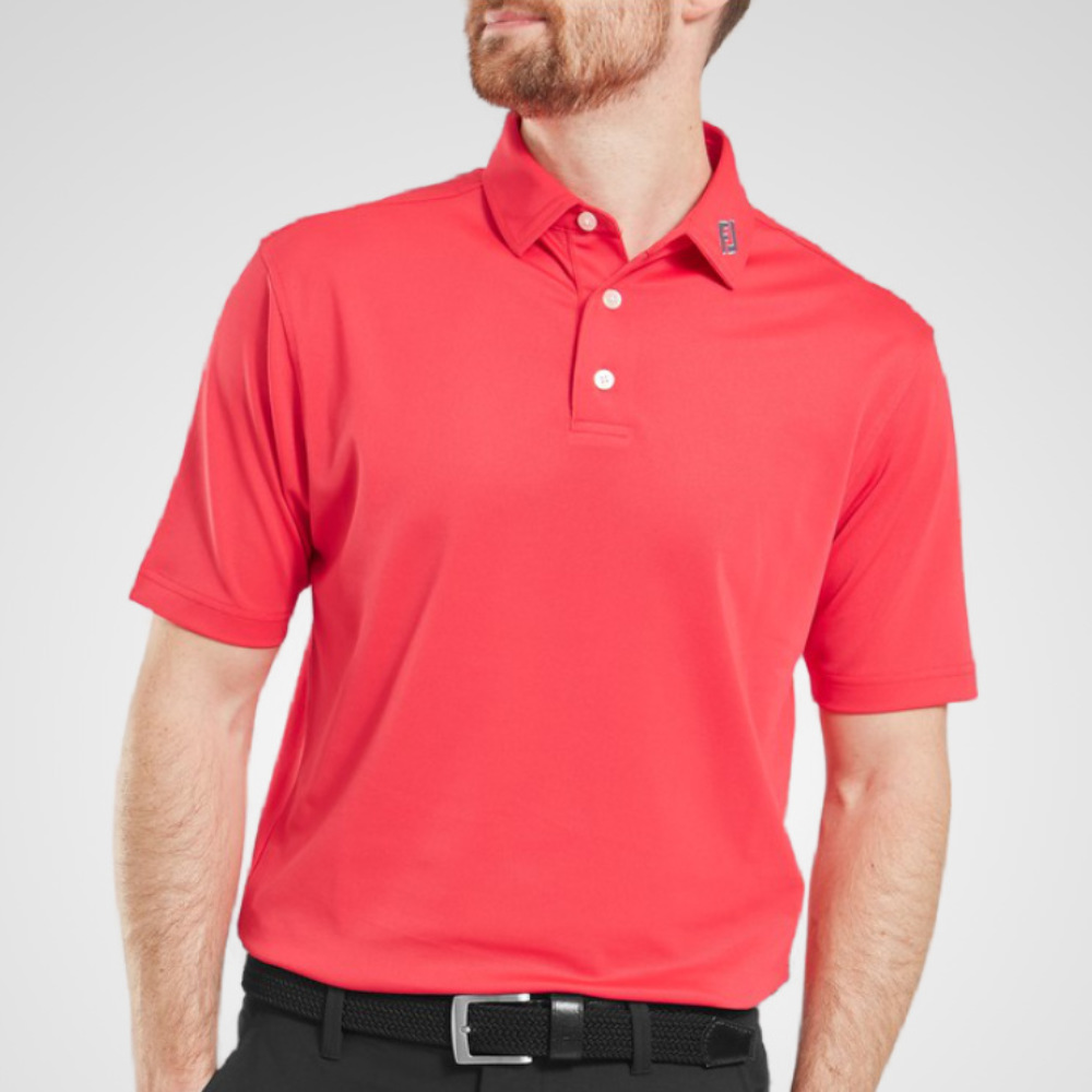 FootJoy Men's Stretch Pique Solid Golf Polo Shirt