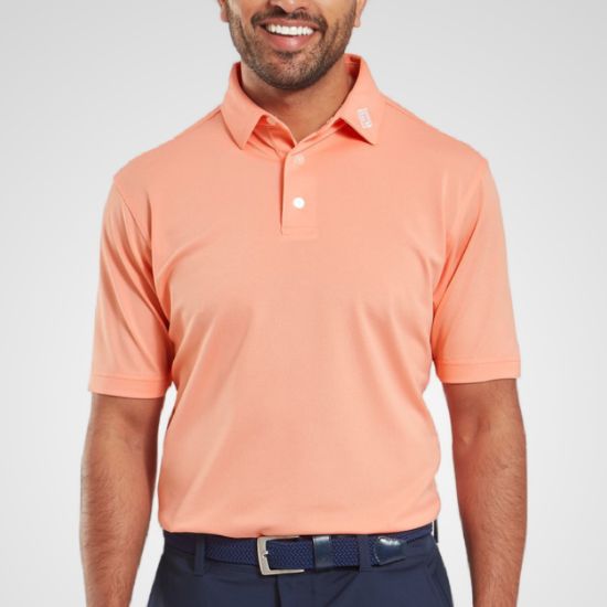 Picture of FootJoy Men's Stretch Pique Solid Golf Polo Shirt