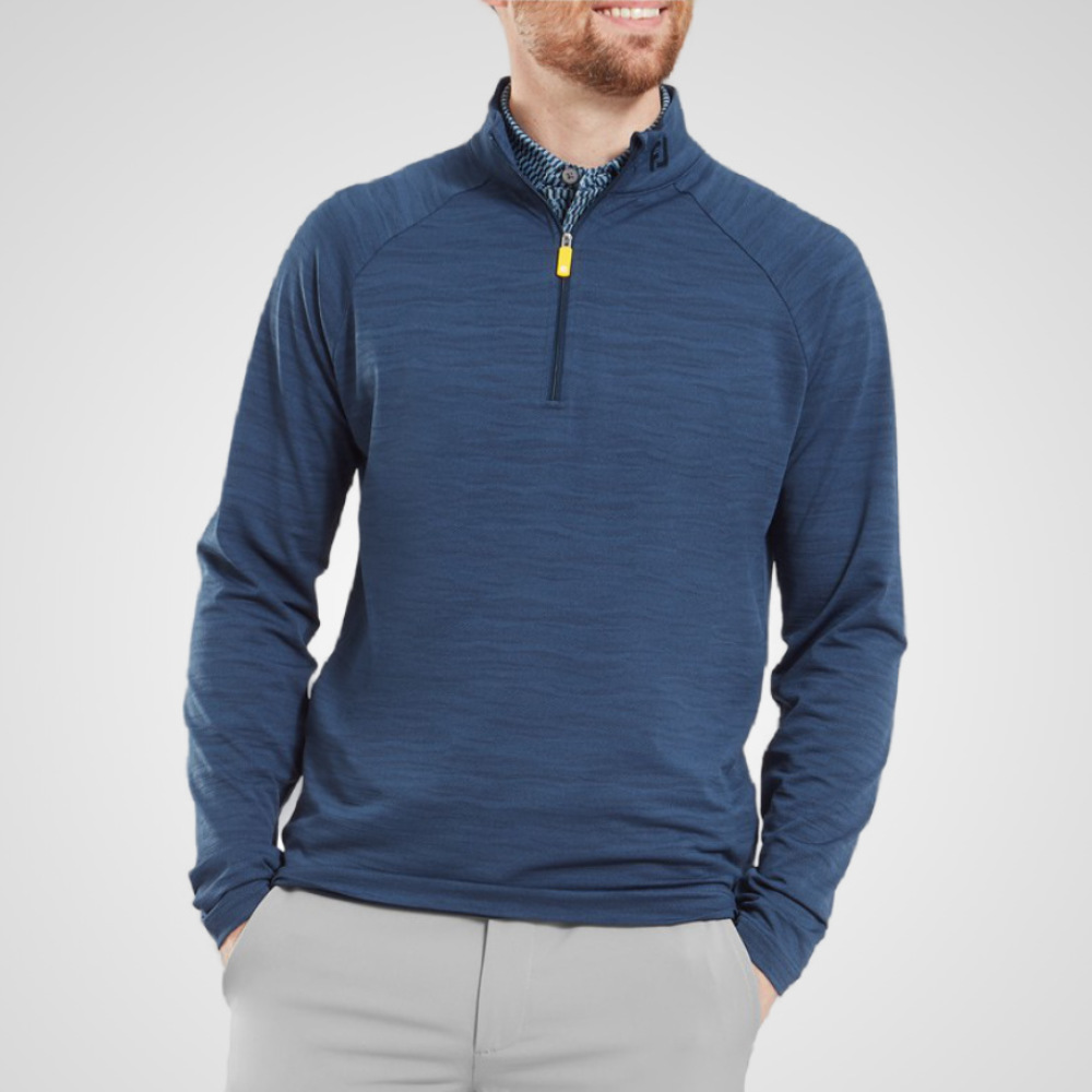 FootJoy Men's Wave Jacquard Chill-Out Golf Midlayer