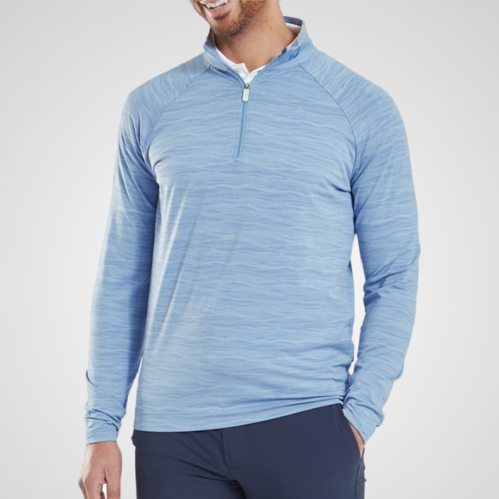 FootJoy Men's Wave Jacquard Chill-Out Golf Midlayer