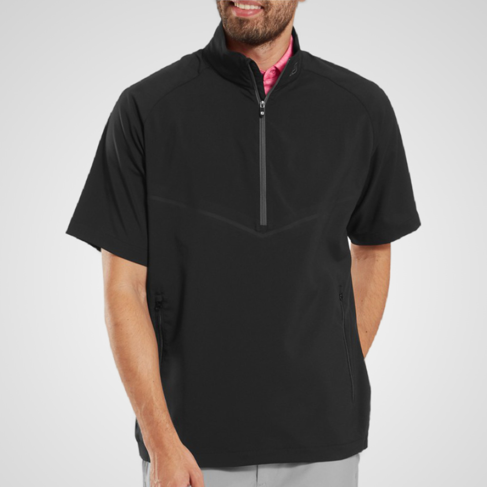 FootJoy Men's Zephyr Short Sleeve Windshirt Golf Midlayer