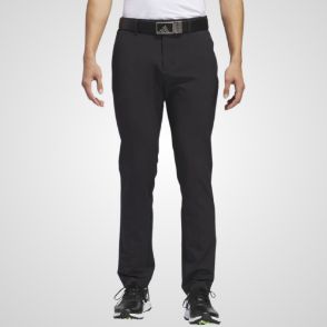 Model wearing adidas Men's Ultimate 365 Tapered Black Golf Pants Front View