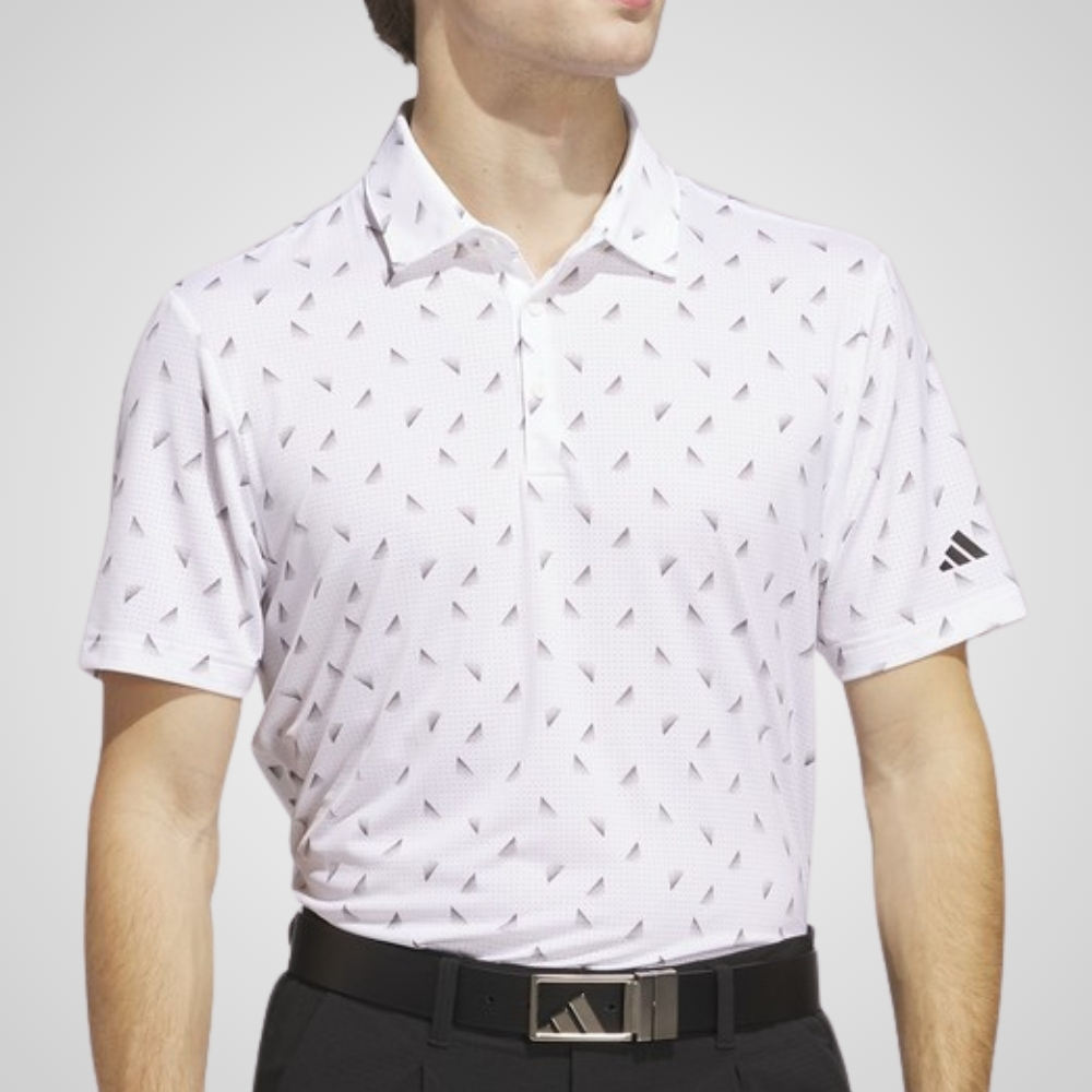 adidas Men's Ultimate Pattern Mesh Golf Polo