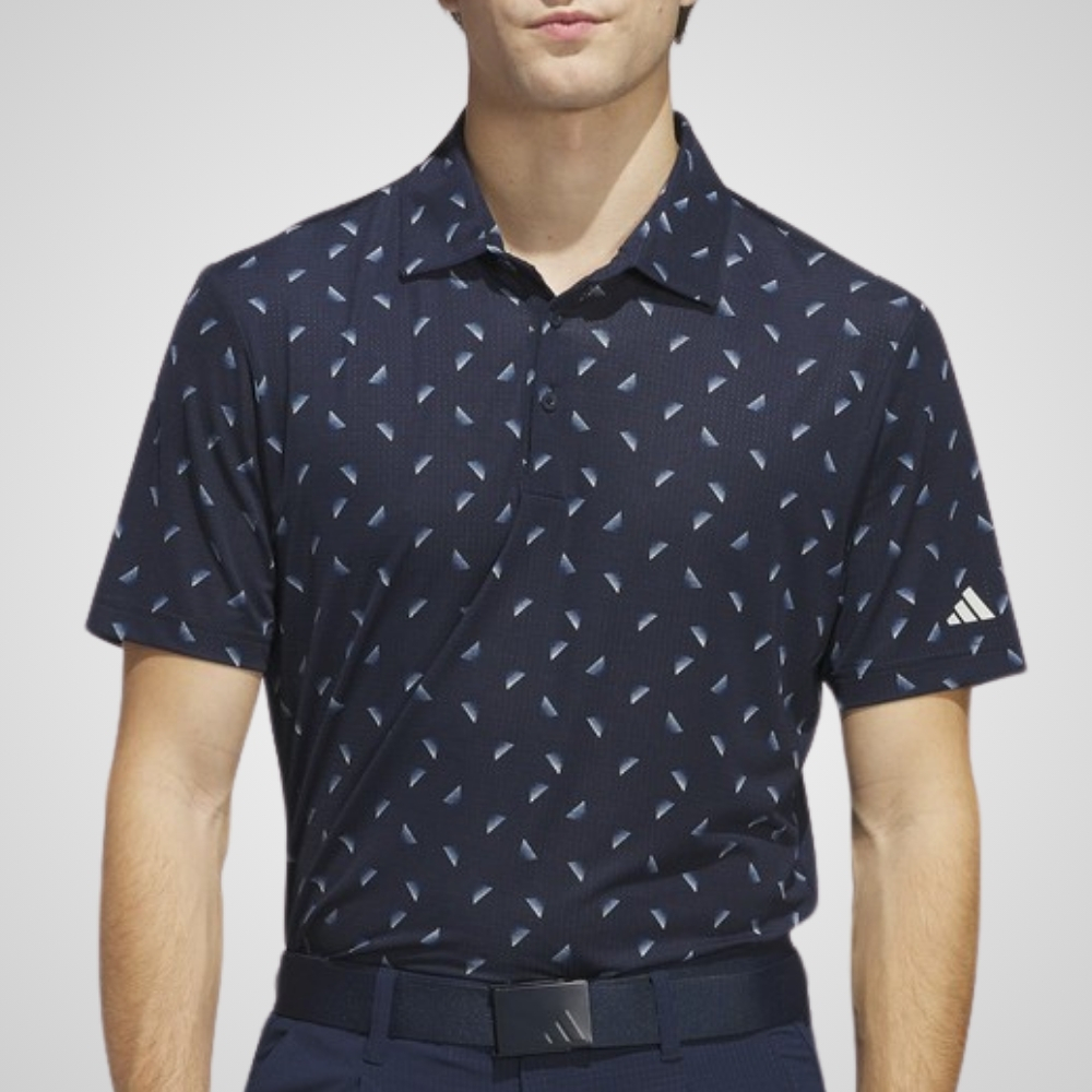 adidas Men's Ultimate Pattern Mesh Golf Polo Shirt