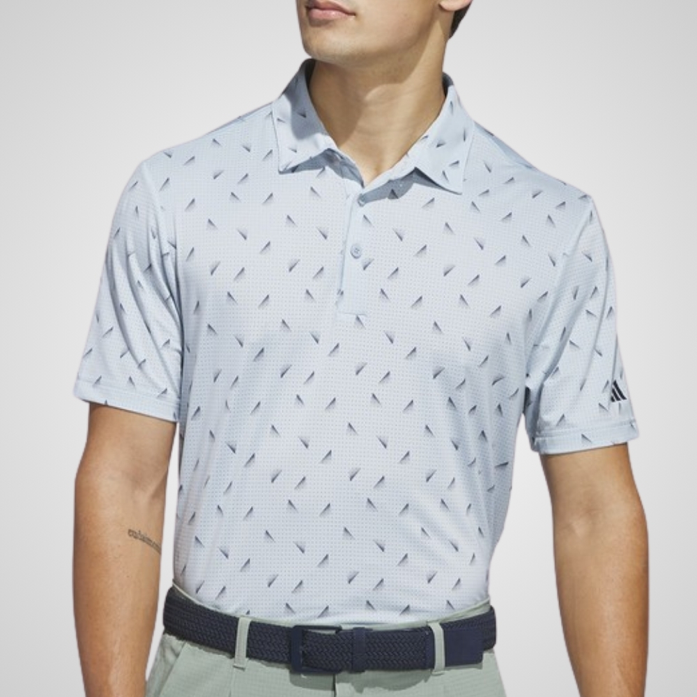 adidas Men's Ultimate Pattern Mesh Golf Polo