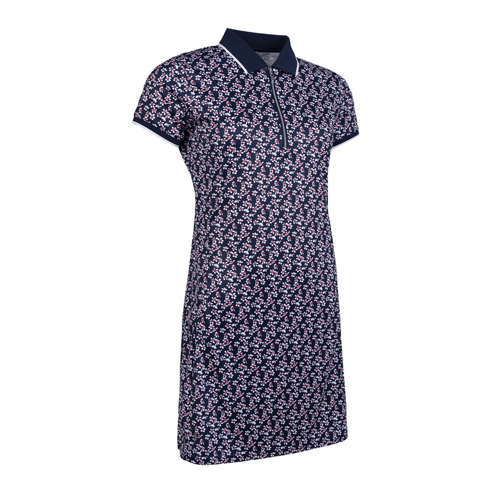 Glenmuir Ladies Victoria Zip Collar Print Golf Dress