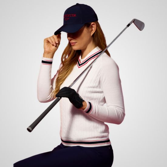 Picture of Glenmuir Ladies Connie V-Neck Golf Sweater