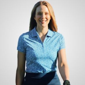 Picture of Glenmuir Ladies Amelia Printed Pattern Golf Polo Shirt