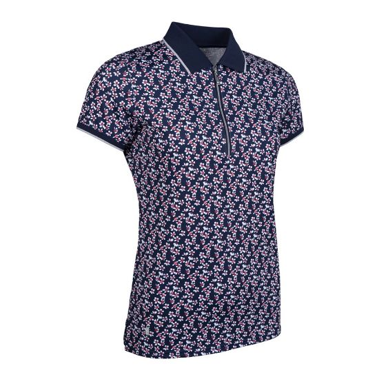 Picture of Glenmuir Ladies Amelia Printed Pattern Golf Polo Shirt