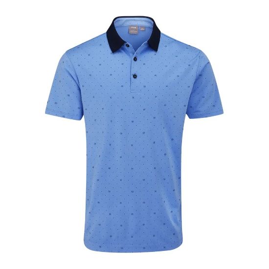 Picture of PING Men's Jared Printed Golf Polo Shirt